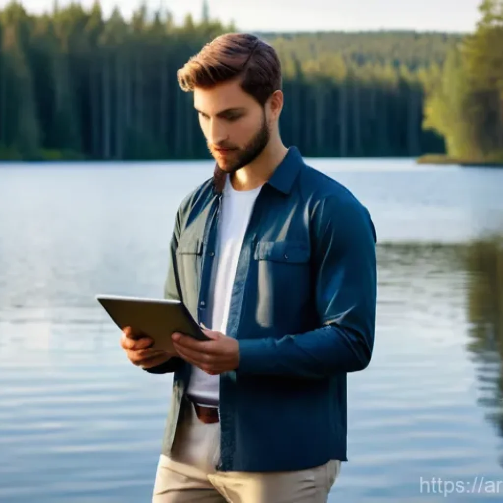 스웨덴 워킹홀리데이 - **Prompt 1: Serene Swedish Opportunity**
"A confident young Arab professional, dressed in smart-...