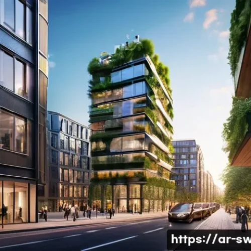 Home 11 스웨덴의 주요 수출 품목 - **Prompt: "A futuristic and eco-friendly smart city in Sweden at sunset, showcasing sleek, modern ar...